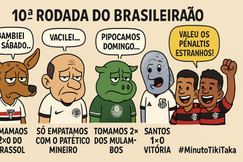 Minuto Tiki Taka - 10ª Rodada do Brasileirão: O Circo do Futebol, com Pipocas e Milagres